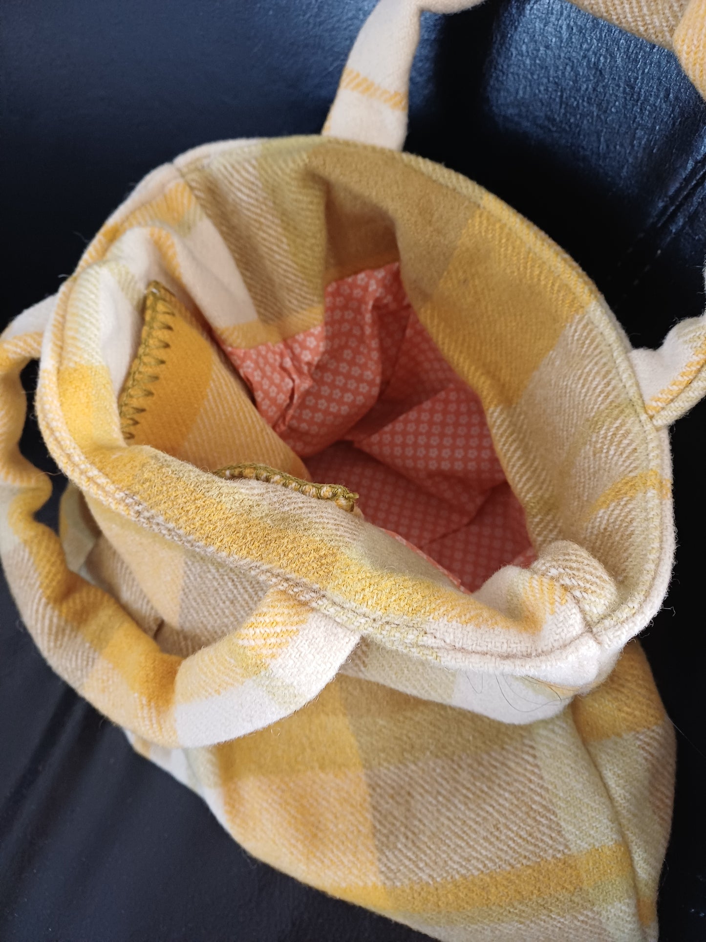 Mustard Pleated Bag