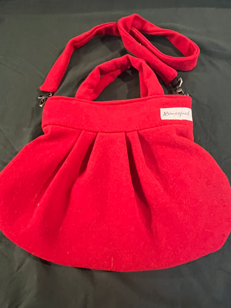 Roslyn Red Dual purpose Bag, with shoulder straps or handbag